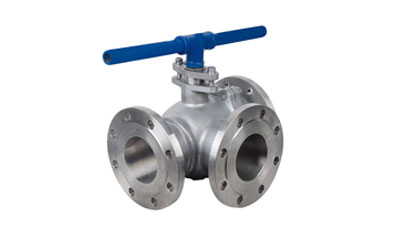 Nickel Alloy L Type Three Way Flanged Ball Valve Nickel Alloy L Type Three Way Flanged Ball Valve